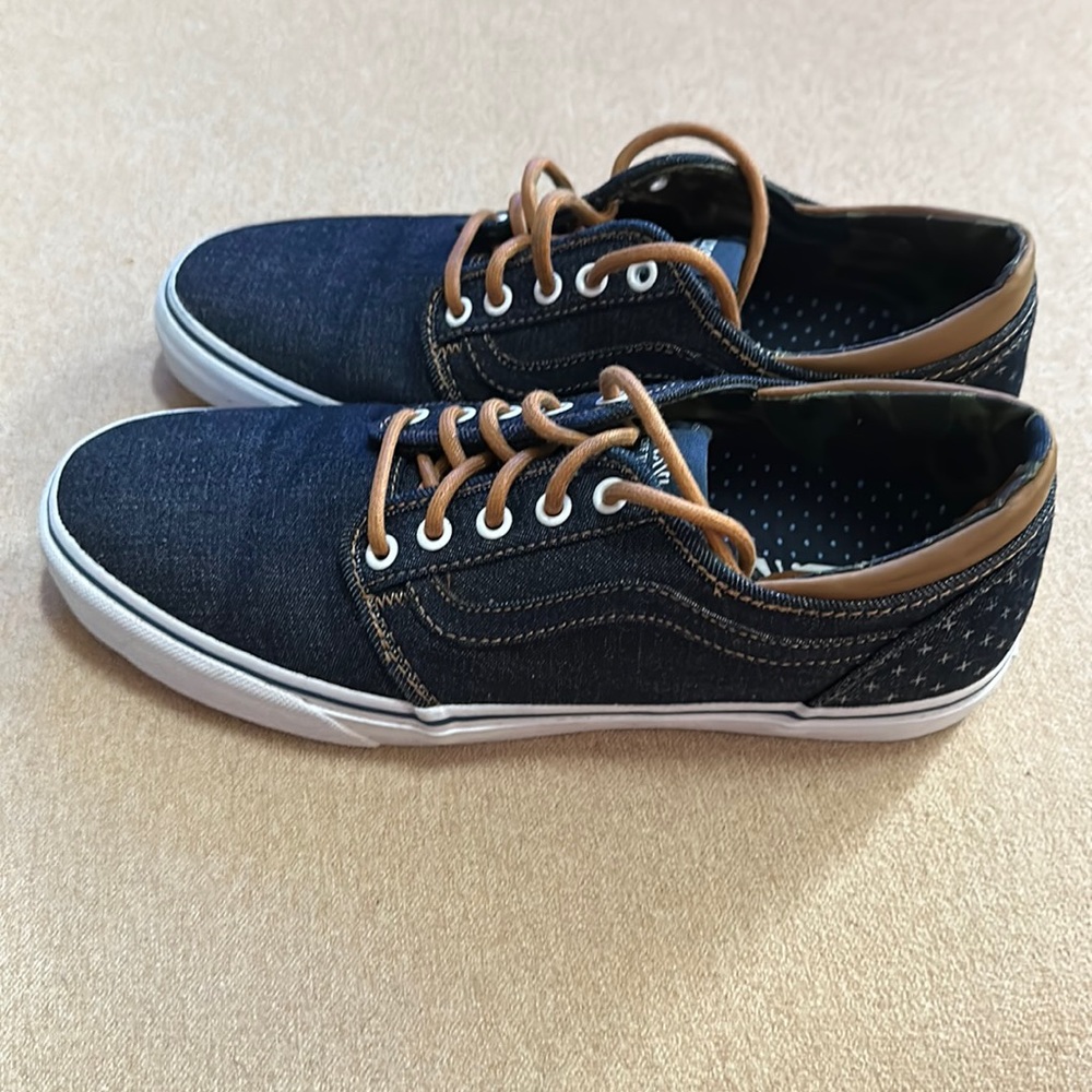 Vans Trig Cross Blue Denim Camo VN0XE8FCX Men's Size 10